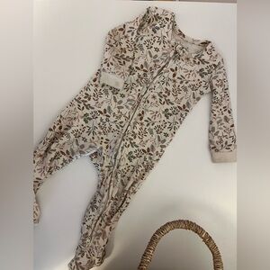 Colored organics footed pajamas